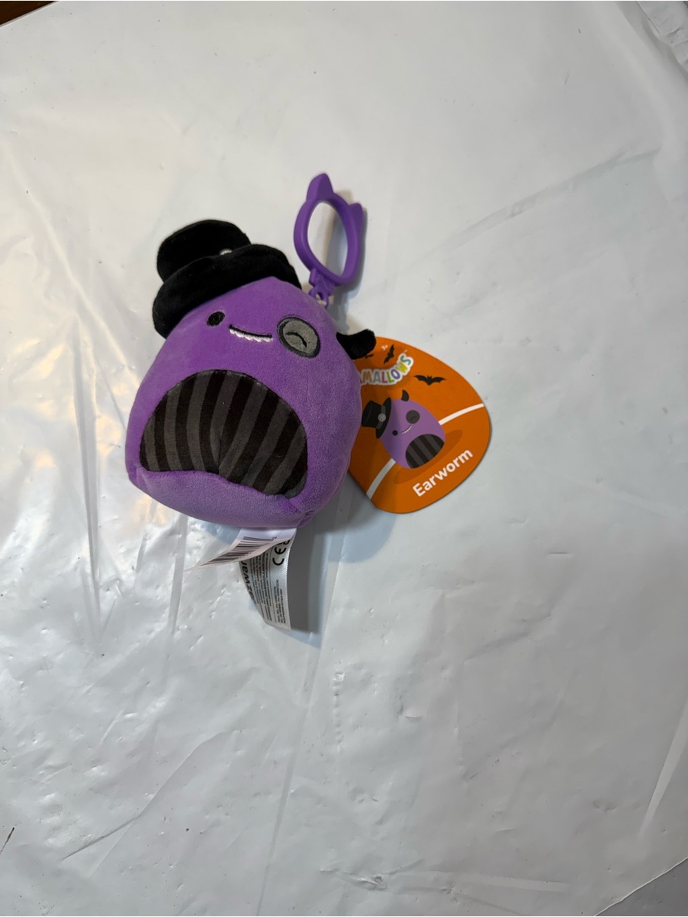 Squishmallows Halloween Clip On Earworm
Monster 3” inch plush toy